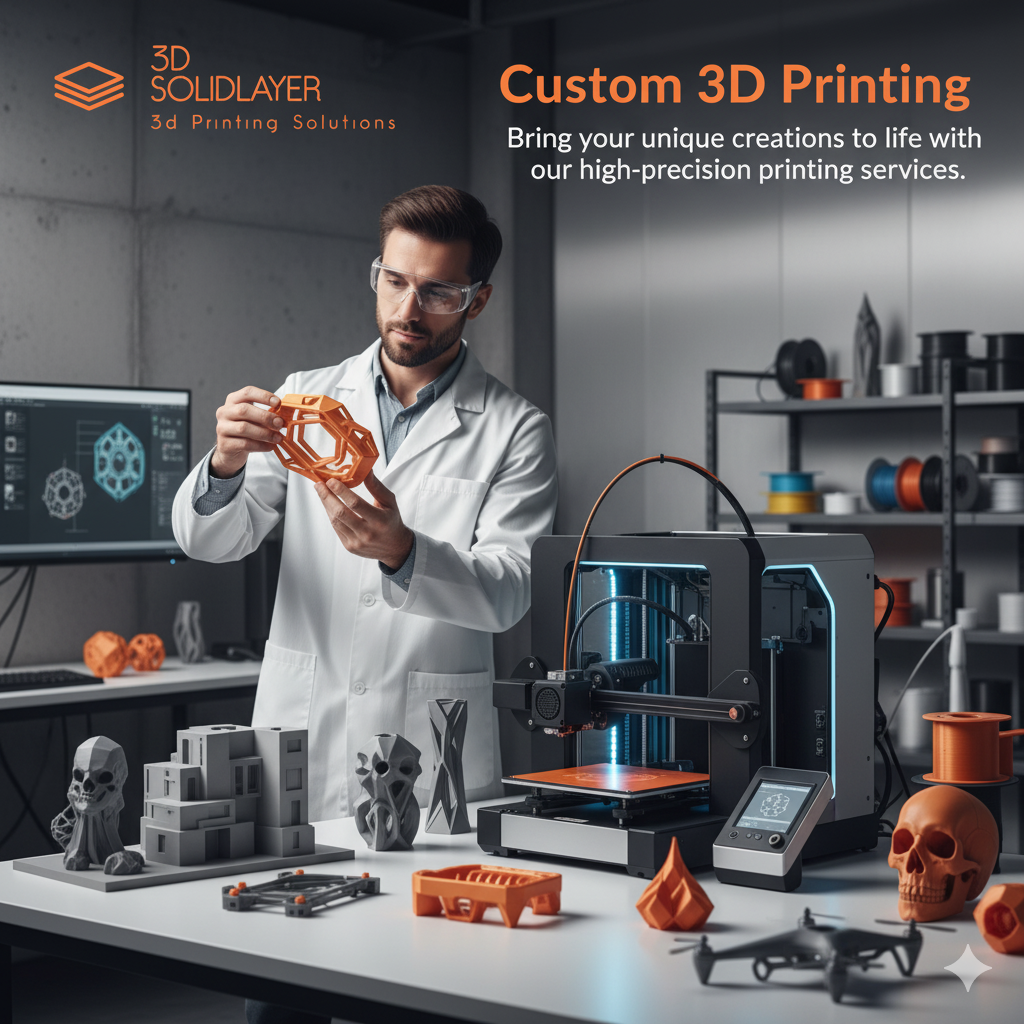 Custom 3D Printed Parts and Materials